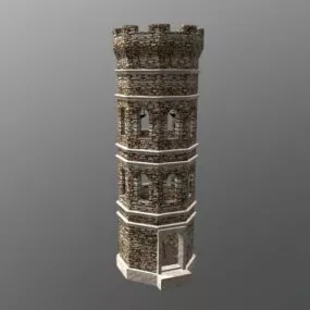Ancient Stone Watchtower 3d model