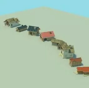 Architecture Houses Collection 3d model