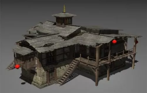 China Tibet House Design 3d model China Tibet House Design 3d model