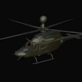Military Helicopter Ec135 3d model