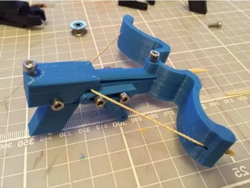 Vintage Wood Crossbow 3d model