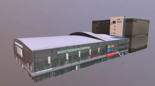 Sport Central Building 3d model Sport Central Building 3d model