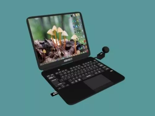 Laptop With Speakers 3d model