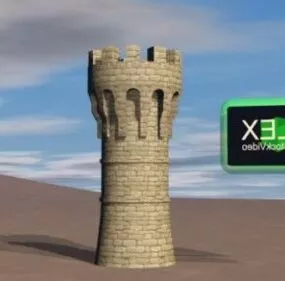 Medieval Castle Tower 3d model