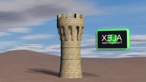 Tower Building Destroyed 3d model