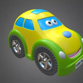 Cartoon Toy Car Design 3d model