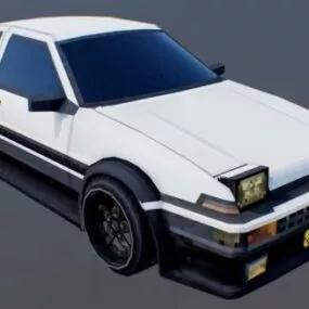 Classic Car Toyota Ae86 3d model