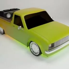 Toyota Hilux Lowpoly Car 3d model