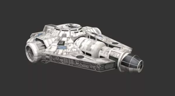 Transport Sci-fi Spaceship 3d model Transport Sci-fi Spaceship 3d model