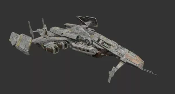 Spaceship Ligero Gardianer Cruiser 3d model Spaceship Ligero Gardianer Cruiser 3d model