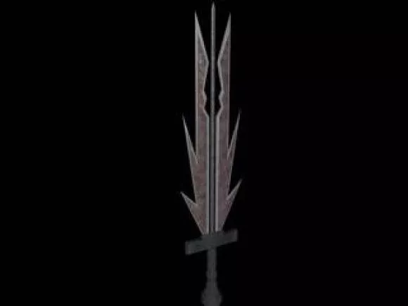 Gaming Style Bladed Sword 3d model Gaming Style Bladed Sword 3d model