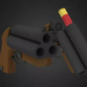 Weapon Triple Shooter Gun 3d model