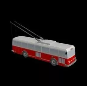 Trolley Bus Vehicle 3d model