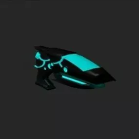 Tron Gun Weapon 3d model
