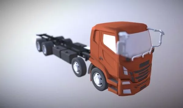 Vintage Soviet Truck 3d model