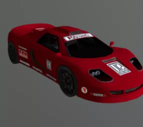Tuned Super Car 3d model