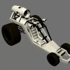 Turbo X Racing Car 3d model