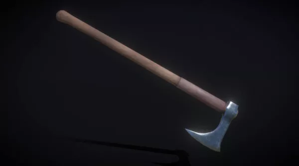 Two Handed Axe Weapon 3d model Two Handed Axe Weapon 3d model