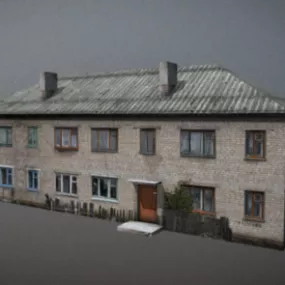 Two-storey House Building 3d model