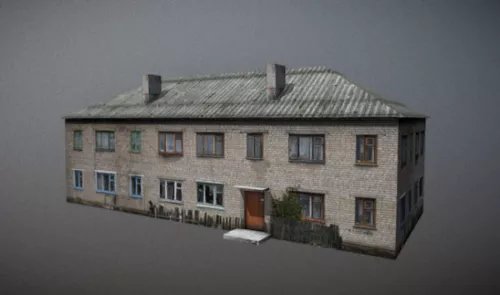 Two-storey House Building 3d model Two-storey House Building 3d model