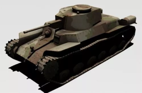 T97 Tank Weapon 3d model T97 Tank Weapon 3d model