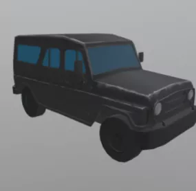 Uaz Military Truck 3d model
