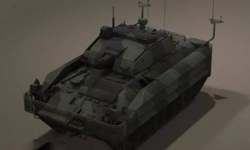Russian T80 Tank Concept 3d model
