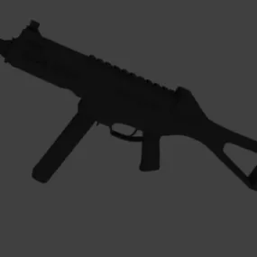 Ump-45 Military Gun 3d model