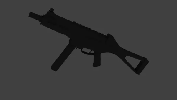 Ump-45 Military Gun 3d model Ump-45 Military Gun 3d model