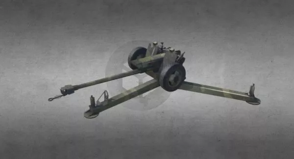 Urss Howitzer Gun Weapon 3d model Urss Howitzer Gun Weapon 3d model