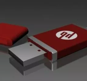 Hp Usb Drive 3d model