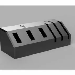 Printable Usb Sd Dock 3d model