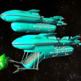 Patrol Cruiser Weapon 3d model