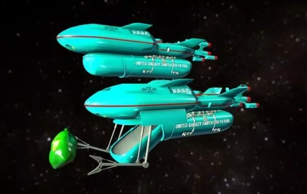 Alien Cruiser Futuristic Spacecraft 3d model