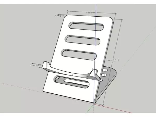 Printable Cell Phone Desk Holder 3d model Printable Cell Phone Desk Holder 3d model
