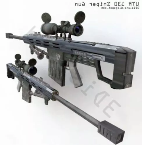 Army Utr Sniper Gun 3d model Army Utr Sniper Gun 3d model