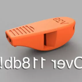Football Horn Printable 3d model