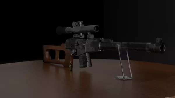 Charleville Rifle 1777 Gun 3d model