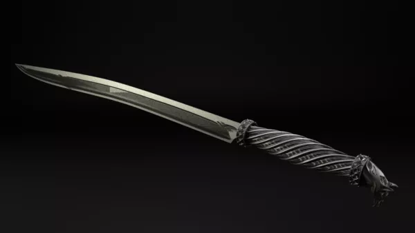 Straight Razor Knife 3d model