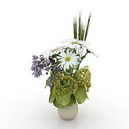 Vase Flowers 3d model