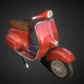 Vespa Scooter Lowpoy 3d model