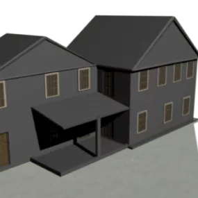 Low Poly Victorian Building 3d model