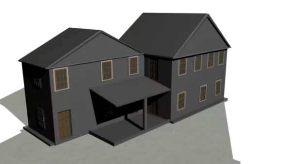 Low Poly Victorian Building 3d model Low Poly Victorian Building 3d model