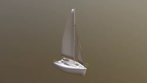 Fiberglass Speed Boat 3d model