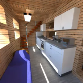 Village Modern House Interior 3d model