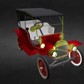 Detail Vintage Car Transport 3d model