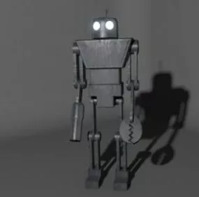 Vintage Robot Design 3d model