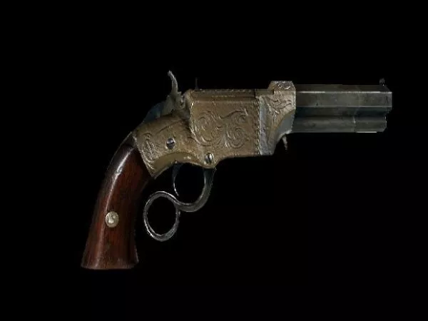 Old Handgun Pistol 3d model