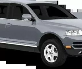 Silver Volkswagen Sedan Car 3d model