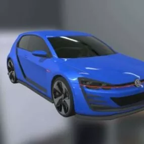 Volkswagen Gti Vision Car 3d model